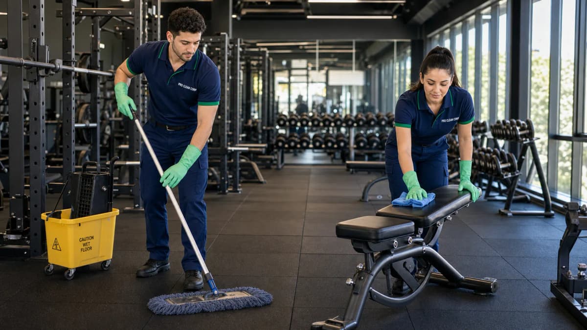 Professional gym cleaning services Sydney NSW - Clean fitness facility